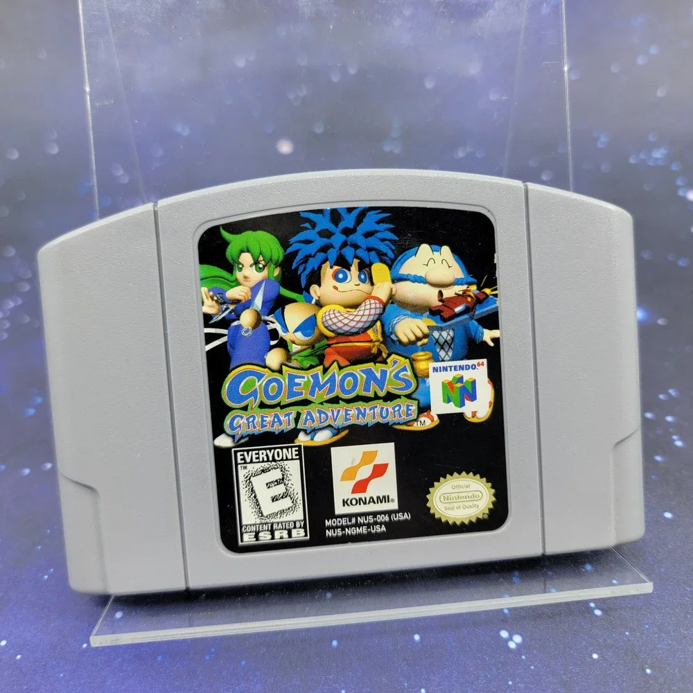 Goemon's Great Adventure Nintendo 64 N64 Konami NUS-NGME-USA Authentic Cartridge
